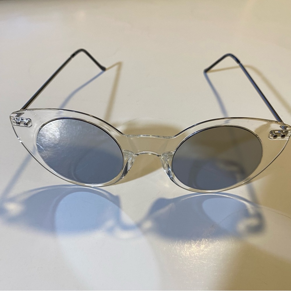 Spitfire Super Symmetry Cat 3 sunglasses clear/mirrored lens NWOT see pics